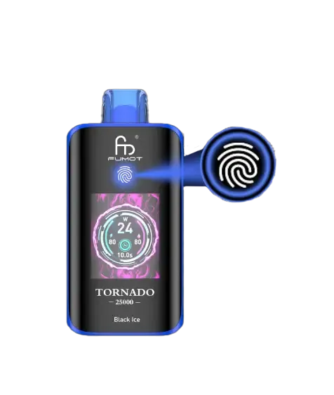 Fumot Tornado 25000 TFT-Touchscreen Display mit Akku und Wattage Anzeige